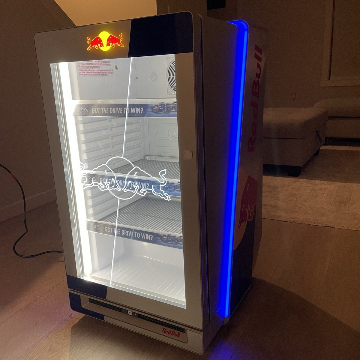 RedBull GDC Eco LED Mini Fridge Cooler Light Up Display Counter F1