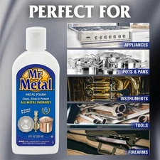 Metal Polish Liquid All Metal Cleaner Tarnish Remover Silver Brass Steel