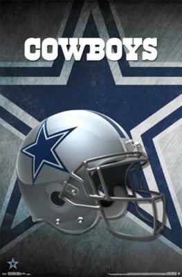 DALLAS COWBOYS Official NFL Football Team Logo Helmet 22x34 WALL POSTER |  eBay