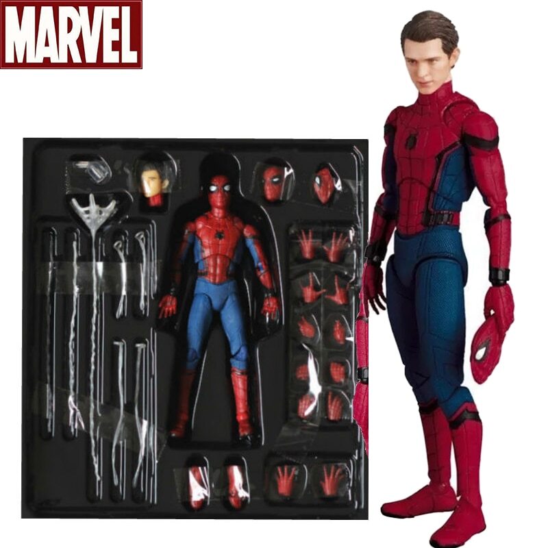 Marvel Mafex 044 Avengers Spiderman Action Figure Can Change Marvel Mafex 044 Avengers Spiderman Action Figure Can Change