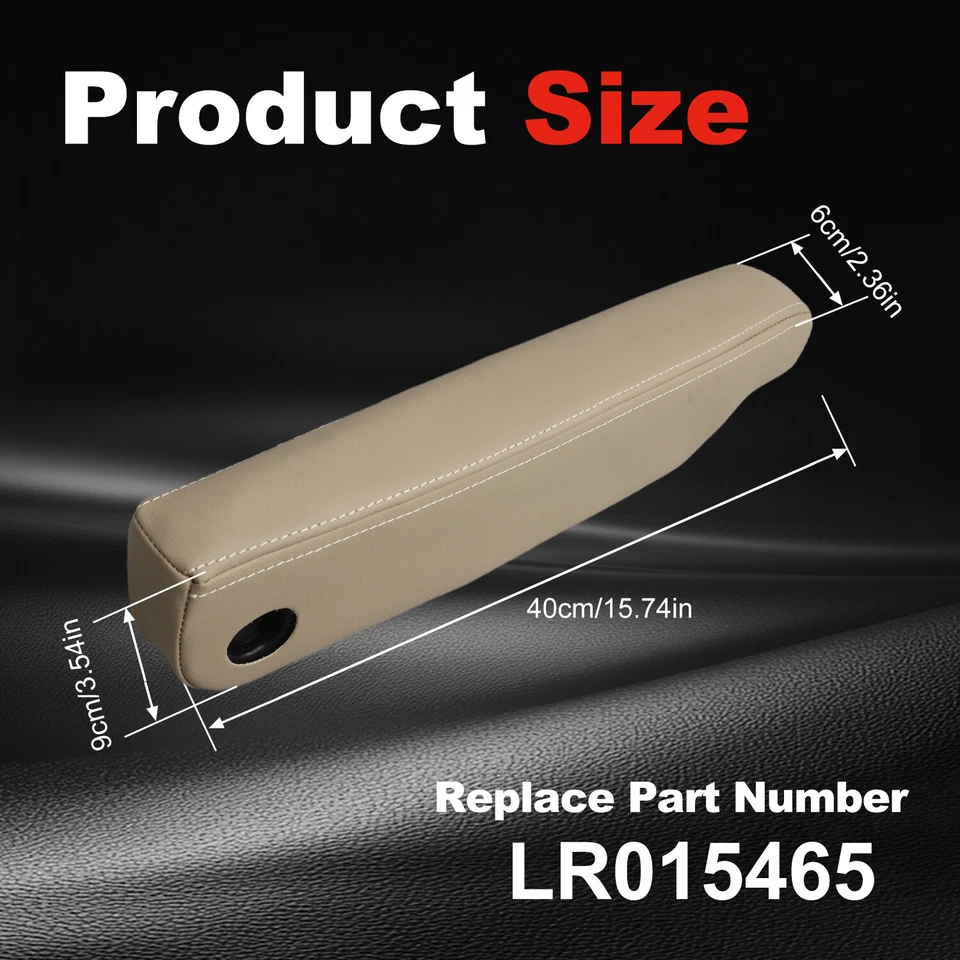 Front Seat Armrest Left Driver Side for Land Rover LR3 2005 LR4 2010-16 Beige - Image 2 of 4