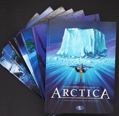 Arctica Nr. 1-11 Auswahl HC Science Fiction Comic Album Bunte Dimensionen