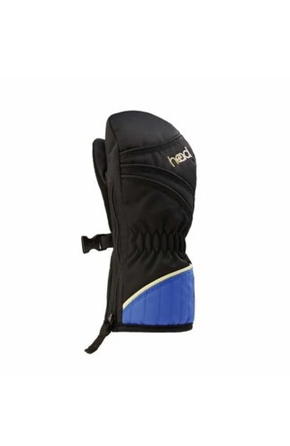 HEAD Junior Black Blue Boys Insulated Ski Mittens Winter Gloves size XXS B32 - Picture 2 of 7