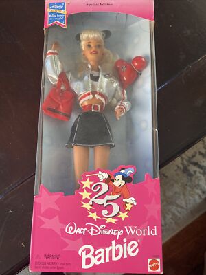 1996 BARBIE WALT DISNEY WORLD Special Edition 25th ANNIVERSARY New