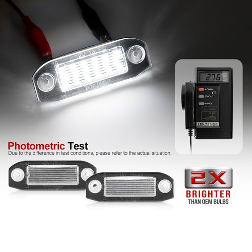 White LED Number License Plate Light Assy for VOLVO XC90 S60 S40 V60 XC60 S80 - Picture 7 of 10
