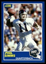 1989 Score PHIL SIMMS #6 New York Giants