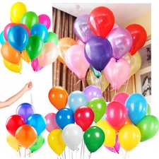 30 Reusable Latex Party Balloons Mix Color for Birthdays, Weddings & Events
