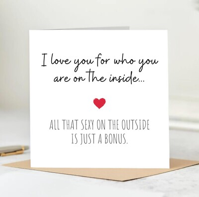 Glückwunschkarte Happy Valentinstag an meinen Verlobten. Schlichtes, modernes Valentinstagsgeschenk.