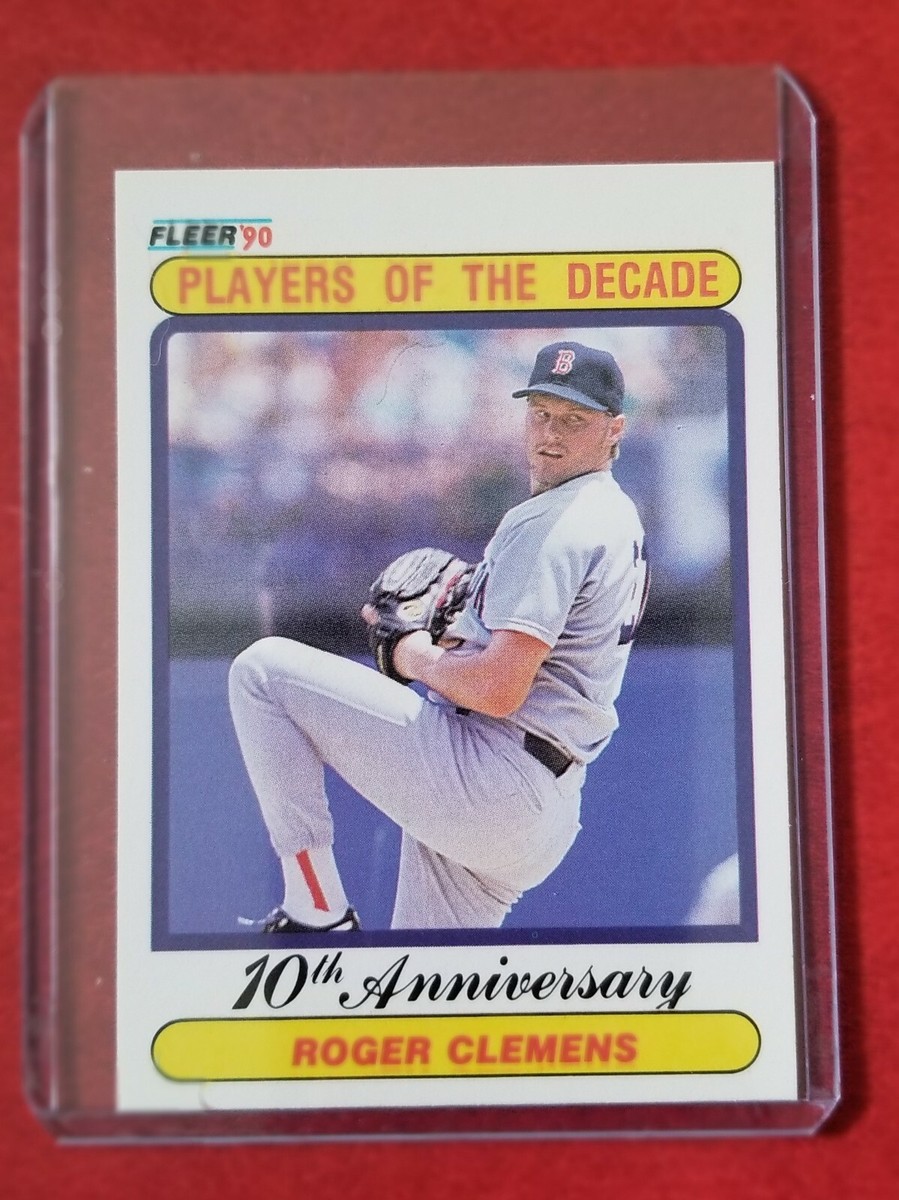 Fleer 90 Baseball Roger Clemens 10th Anniversary #627 | eBay