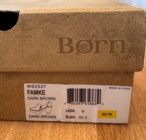 Born W82527 Famke Dk Brown 9, leather zippered ankle bootie pre-owned/ excellent - Picture 11 of 20