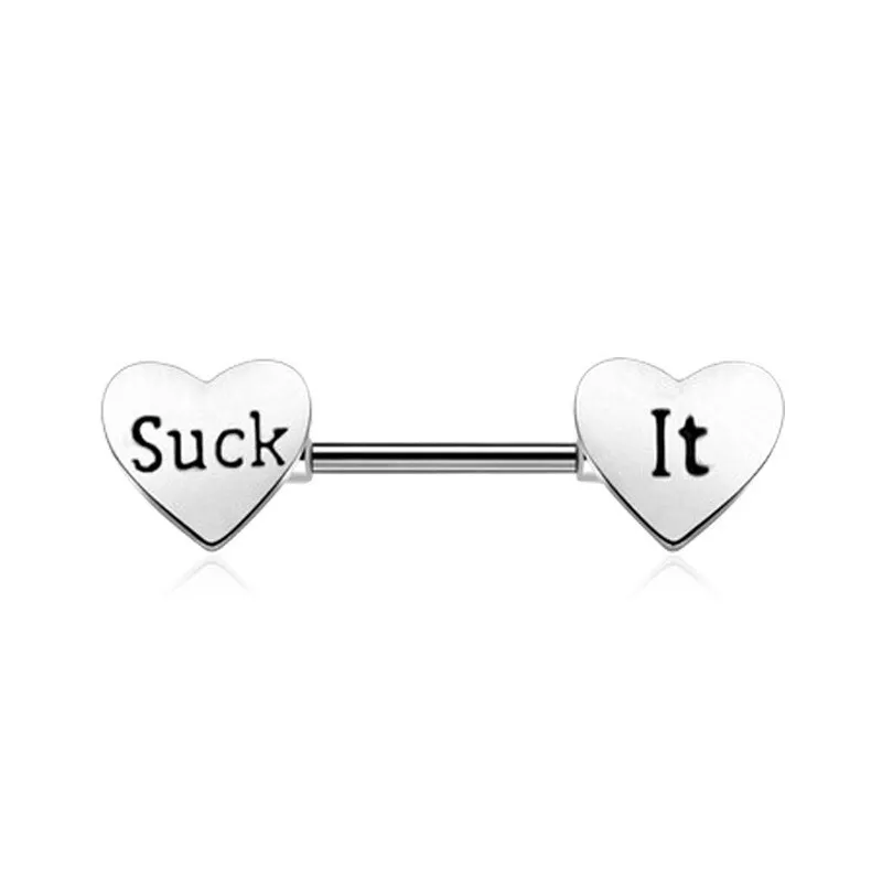 Shield Bars Steel Piercing Piercing Lick Me Piercing Nipple For