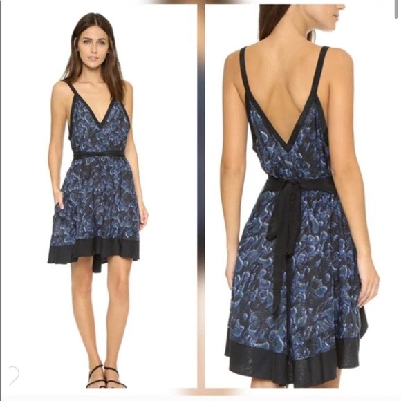 NUEVO CON ETIQUETAS VESTIDO DE SOL PROENZA SCHOULER SEDA Y ALGODÓN SANDÍA TALLA M/L $690 Foto 2 de 4