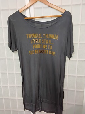Chillionaire by Affliction Women's T-Shirt TWINKLE SIDE Biker L