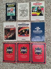 5 Different Atari Game Program Instructions  3 Catalogs. All For One Low Price.