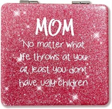 Mothers Day Mom Gifts Mirror, Compact Makeup Mirror Unique Gift for Mothers Day,