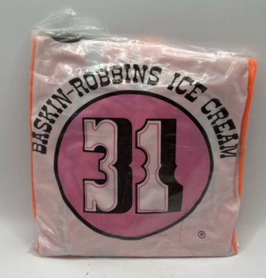 Vintage Baskin Robbins Ice Cream Inflatable Promotional Beach Ball 80s