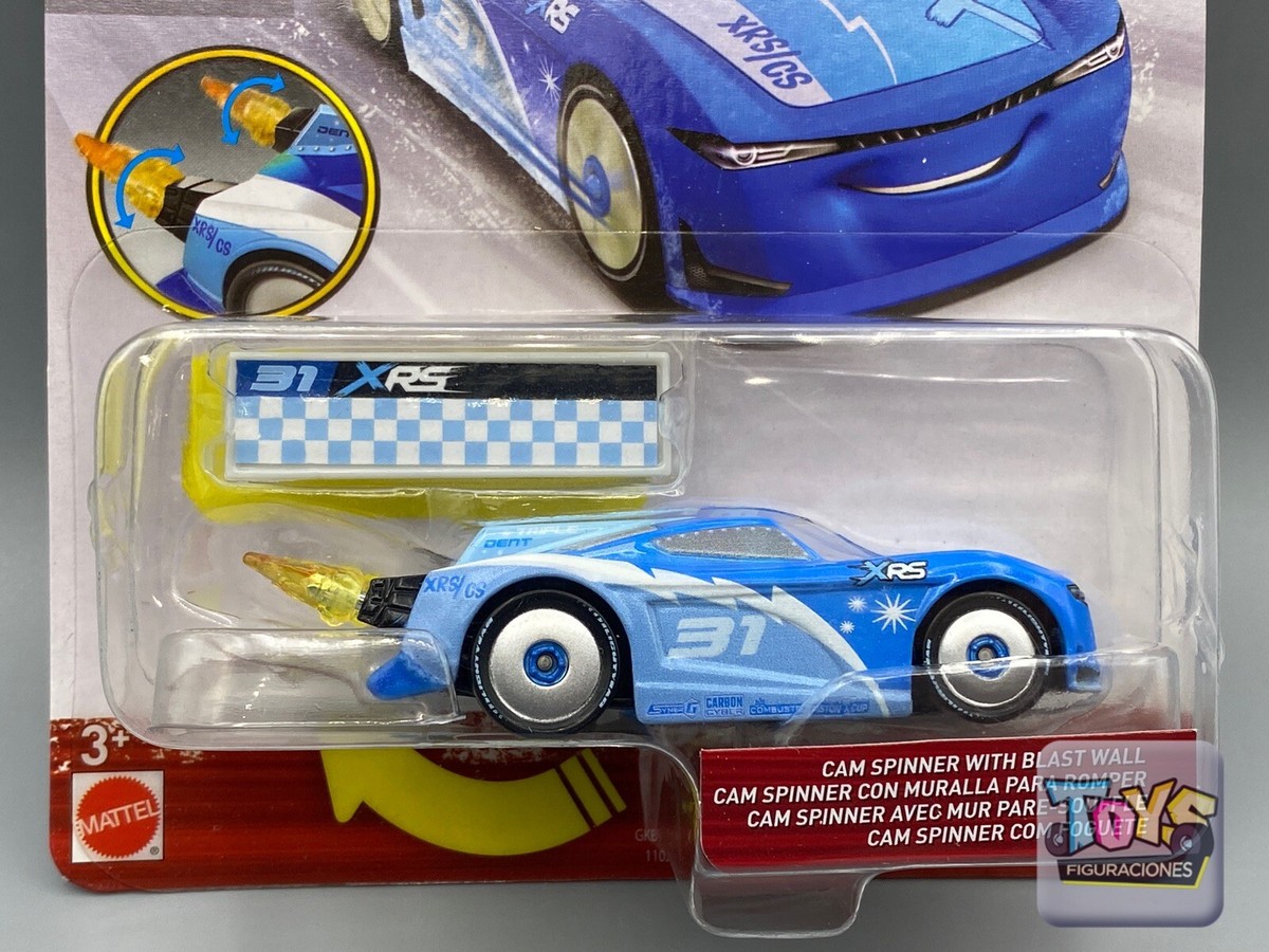Disney Pixar Cars XRS ROCKET RACING CAM SPINNER TRIPLE DENT With