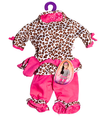 My Life As Leopard Loungewear Outfit Pajamas for 18'' Dolls Sleep Set NWT