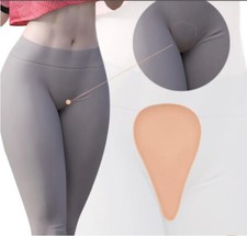 Camel Toe Underwear Guard 3pcs Reusable Women Lightweight Washable Beige Sponge