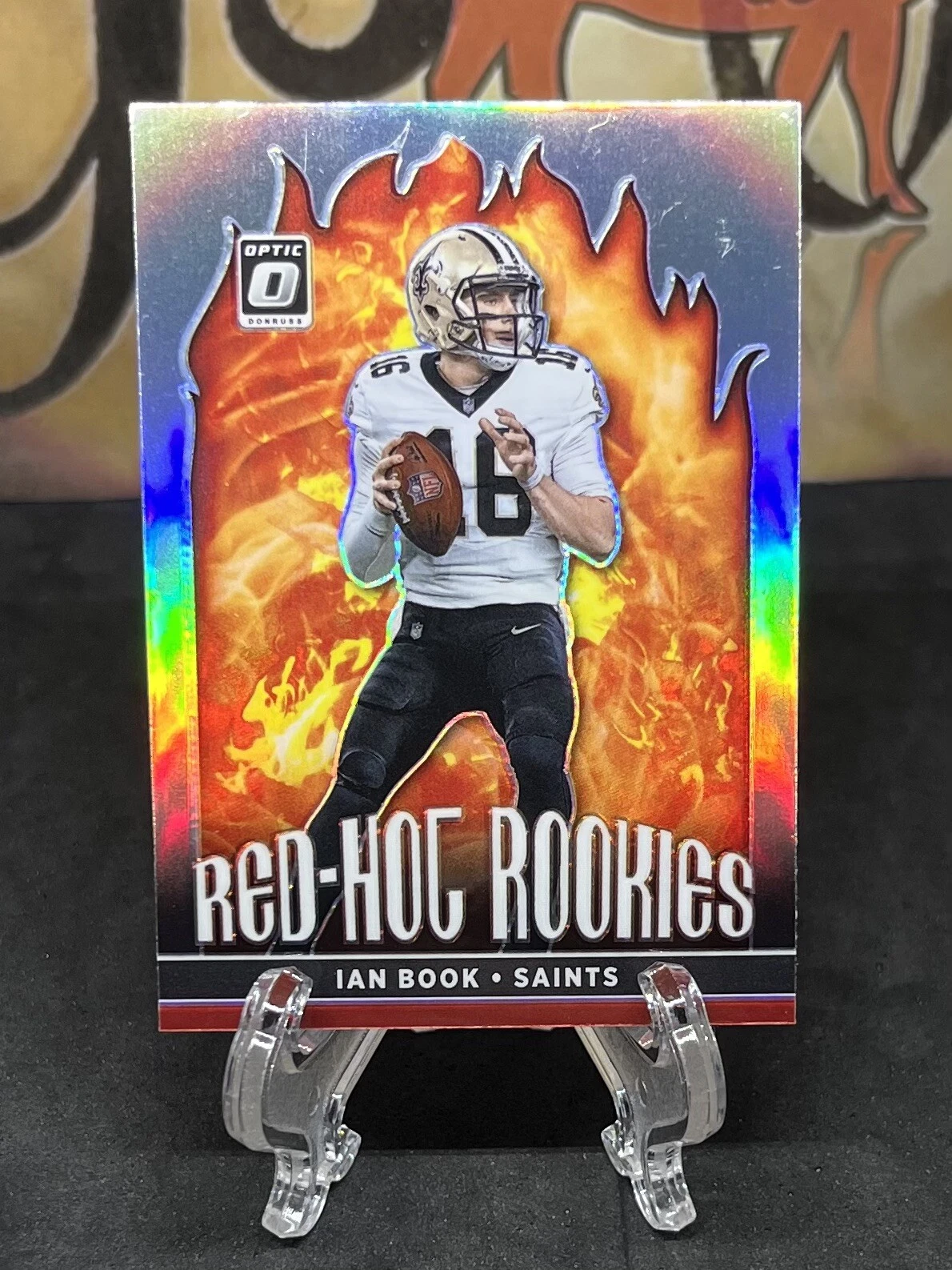 2021 Donruss Optic Ian Book RC #RHR-10 Red Hot Rookies New Orleans Saints