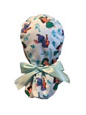 Lilo Stitch Medical Hat, Ponytail Nurse Scrub Cap SATIN LINED