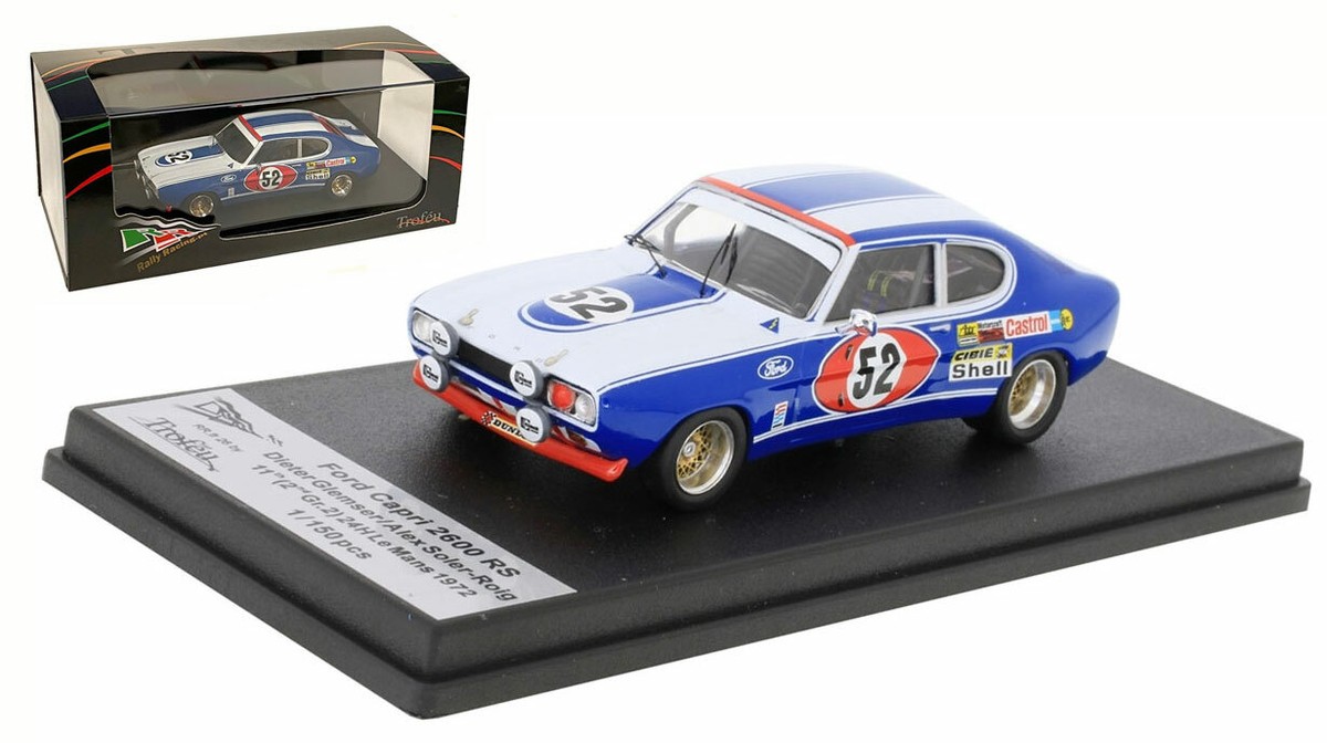 Trofeu 1/43 Scale 2302 Ford Capri 2600 RS 24h LM 1972 2nd #52 Glemser/Soler-Roig
