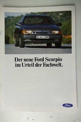 Ford Katalog Händlerstempel Der neue Scorpio im Urteil der Fachwelt 6 S. FT-1037