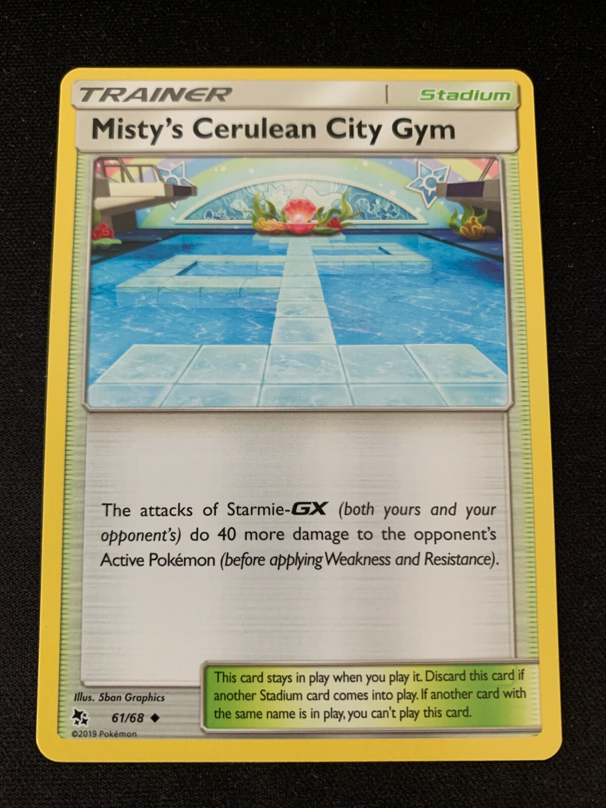 Pokemon 4x Misty's Cerulean City Gym 61/68 Uncommon Hidden Fates Near Mint