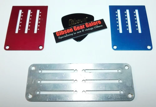 Gibson Firebird X Equalizer Aluminum Plate Set Blue Red Guitar Parts Custom LPX