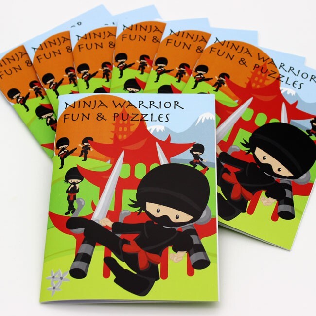 20 Ninja Activity Booklets A6 | Party Bag Fillers Puzzles | UK Made