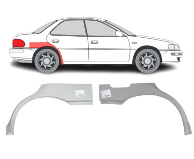 For Subaru Impreza 1992-2000 Wheel Arch Repair Panel Set / L+R