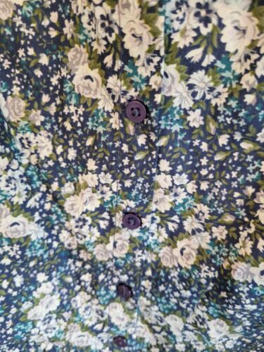 Blusa Batsheva x Laura Ashley Grace Allerton Azul Floral Manga Larga Talla 0 NUEVA - Imagen 14 de 18