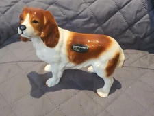 Coopercraft-King Charles  Fig-England  4"x6"- Brown/white-Vintage