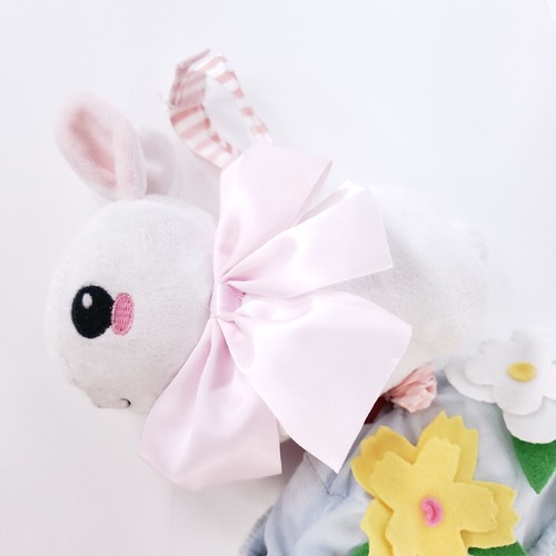 Manhattan Ostern Baby musikalisches Zugspielzeug Krippe Plüschhase Kaninchen im Korb Hush - Bild 6 von 15