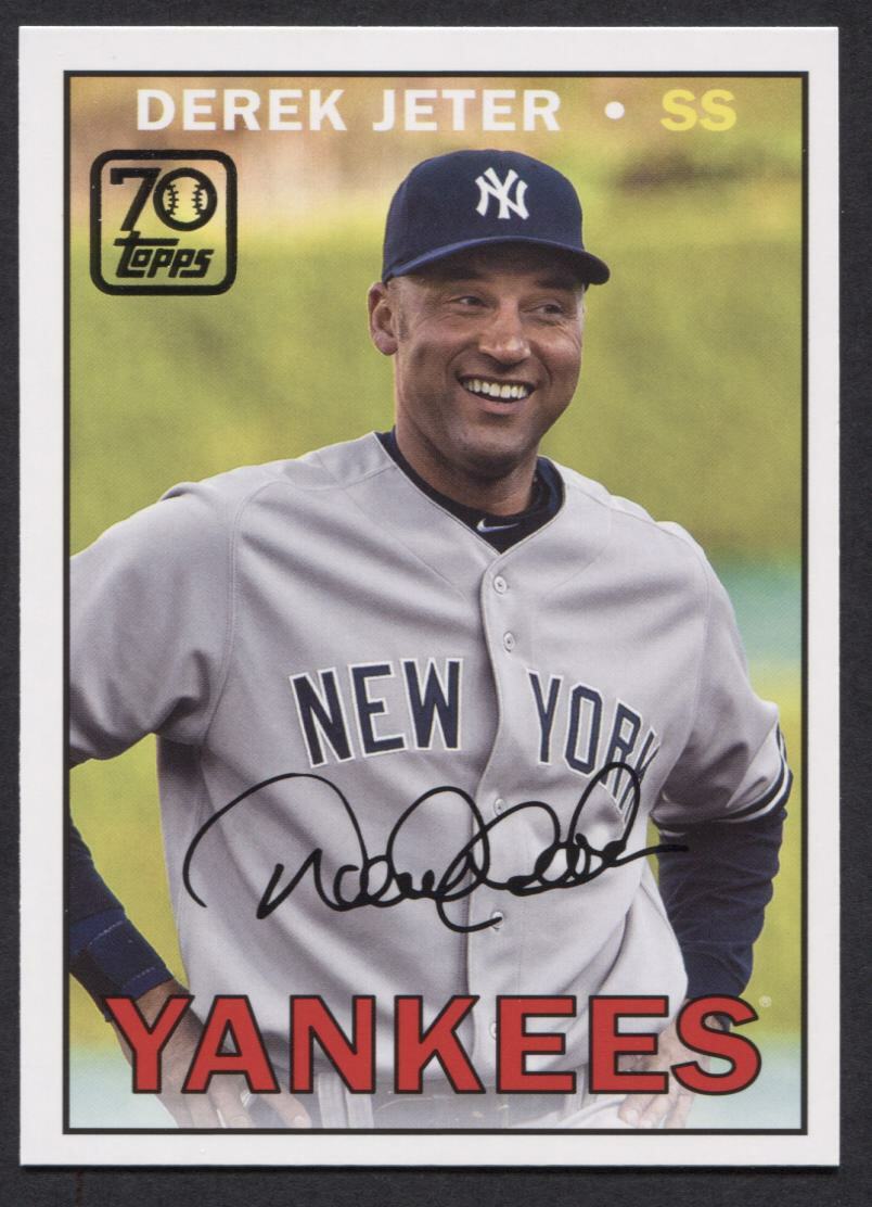 2021 Topps Update DEREK JETER 70 Years of Topps Baseball - YANKEES - 70YT-17