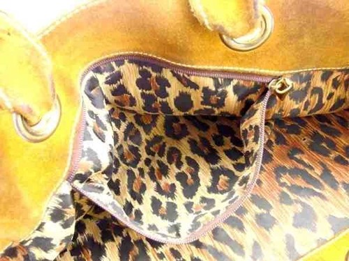 Auth Dolce & Gabbana Tote Shoulder Bag Handbag Studded Beige Gold From Japan - Picture 6 of 6