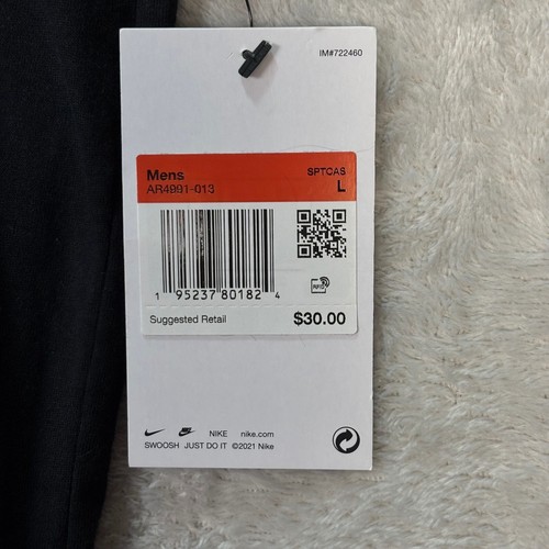 Nike The Nike Tee Tank Top Sleeveless Athletic Training Black Mens Sz L NWT - Picture 6 of 10