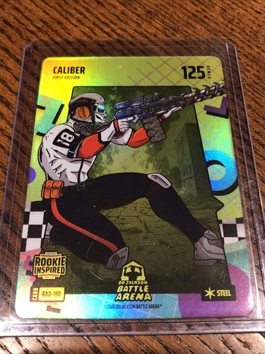 Bo Jackson Battle Arena Caliber Caleb Williams Rad Steel Battlefoil!!