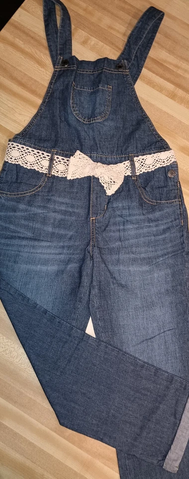 Lot Of 3 Girls Size 12 Bottoms NWT Capri Joggers Overalls TCP  - Image 2 of 3