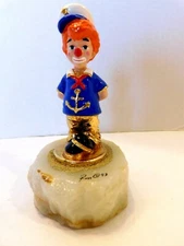 Ron Lee  "LITTLE MATE" Hand Painted Metal Circus Sailor Clown Sculpture