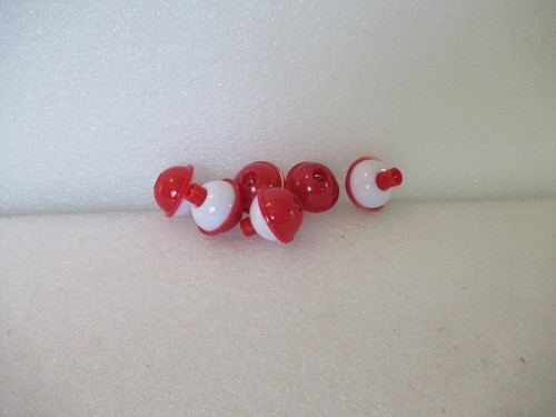 6 .75" FISHING BOBBERS Small Round Ball Floats Plastic Snap on Float - Picture 2 of 3