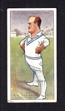 40087 / John Player  Sons - Cricketers - No. 37 - Lt. Col. D.C. Robinson