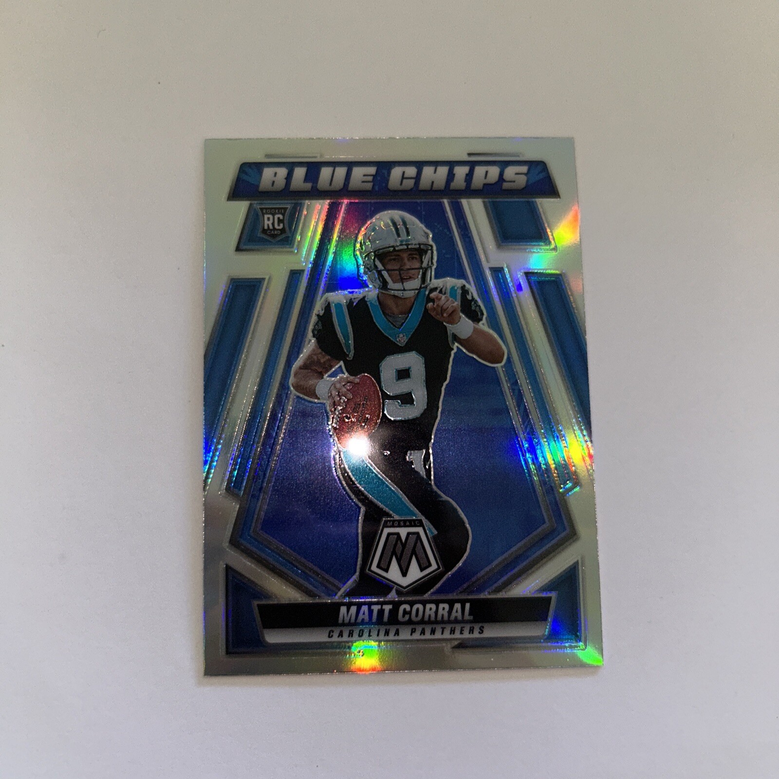 2022 Mosaic Blue Chips Silver #4 Matt Corral Carolina Panthers BG6