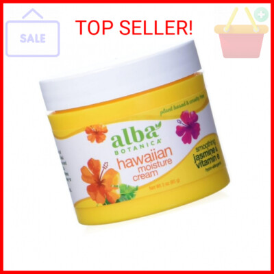 Alba Botanica, Cream Moisture Jasmine Vitamin E, 3 Ounce