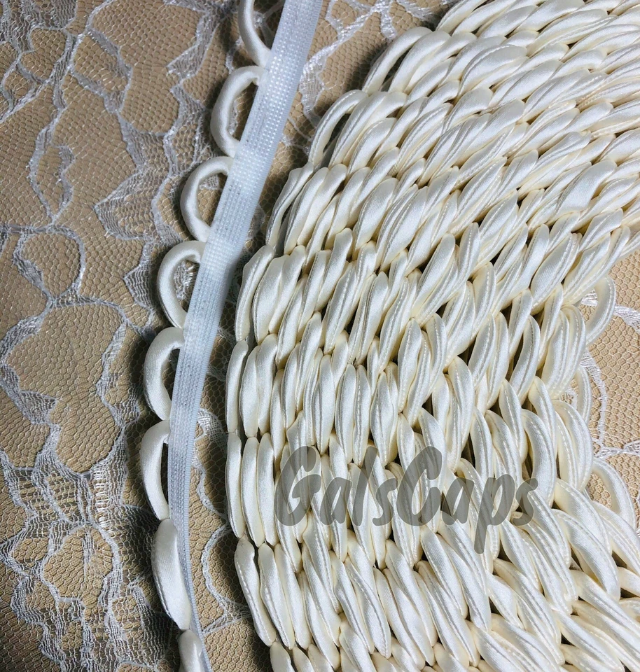 Corsé de satén marfil lazos con cordones corsé trasero con cordones cremallera repuesto Foto 3 de 4