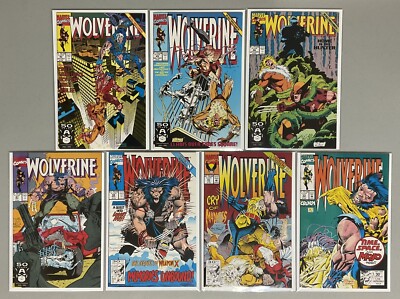  MCU Comic Keys Wolverine #42 45 46 47 48 51 53 (1991) NM-(9.0-9.4) Shiva