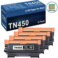 GATAPO® 4PK TN450 Toner Cartridge For Brother HL-2270DW HL-2280DW HL-2275DW 
