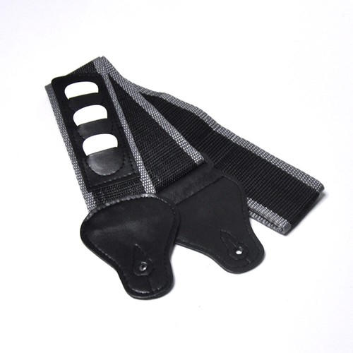 10pcs/lot Black and Grey Guitar Bass Strap w/ Picks Holder 130cm Long 5cm Wide - Picture 4 of 8