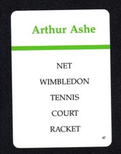Arthur Ashe Tennis Player - Vintage 1991 Milton Bradley Game Card #87