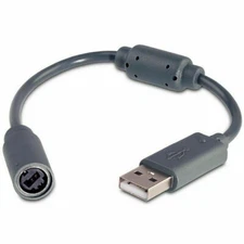 USB Breakaway Dongle Cable Cord Adapter For Xbox 360 PC Wired Controller